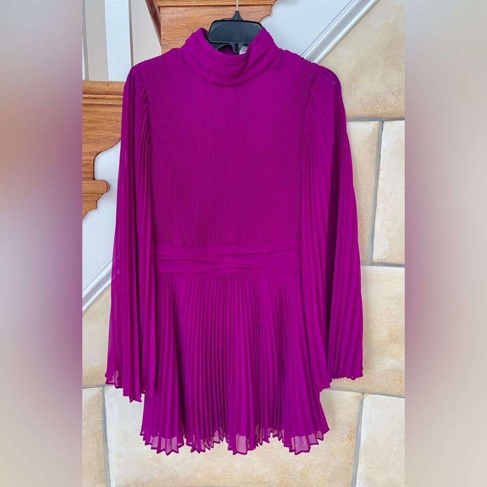 Milly vibrant purple mini dress